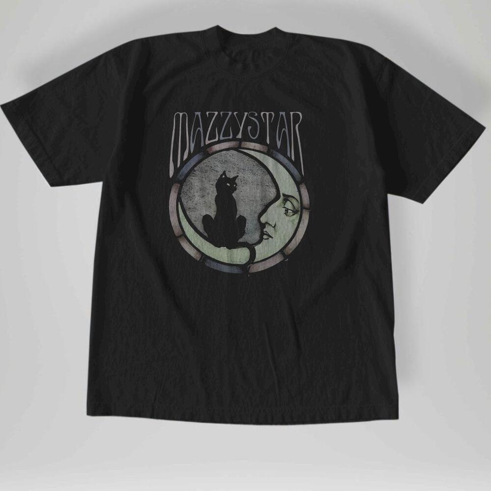 Style Mazzy Star Moon And Cat  Short Sleeve T-Shirt